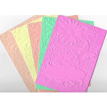 5"x7" Embossed Card. 10 Sheets. Floral (34). Cardmaking Scrapbooking Crafts