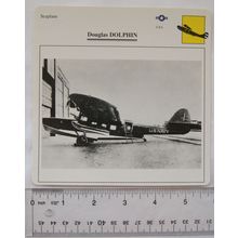 Douglas Dolphin - USA - Seaplane - Collectors Club Card