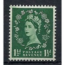 1960 SG612 1 1/2d Green Wilding Wmk Crowns Phosphor Unmounted Mint...