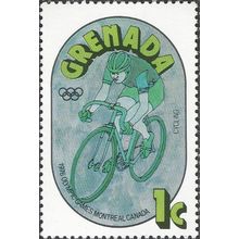 GRENADA, OLYMPICS, Montreal, Cycling, blue & green 1976, 1c