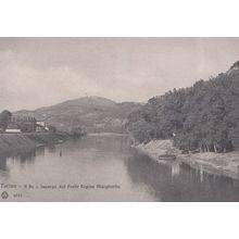 Torino Il Pop E Superga Dal Ponte Regina Margherita Antique Italian Postcard