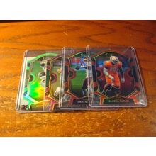 2020 Panini Select, 4-Die Cut Prizms, Red/Purple/Green, MINSHEW/KAMARA ++