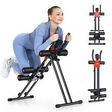 Foldable Adjustable Core Abdominal Trainer with 3 Adjustable Resistance and L...
