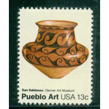 1707 13c San Ildefonso Pottery Fine MNH MA0662