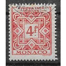Monaco N° Taxe 35 YVERT OBLITERE ( USED )