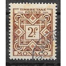 Monaco N° Taxe 33 YVERT OBLITERE ( USED )