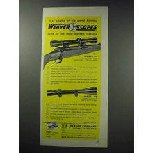 1964 Weaver K4 and V8 Scopes Ad - Big Game Hunters