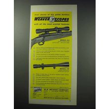 1964 Weaver K4 and V8 Scopes Ad - Big Game Hunters