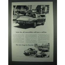 1968 Porsche 911L Targa Ad - Convertibles Have Roll Bar