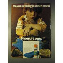 1976 Shout Stain Remover Ad - Want a Tough Stain Out?
