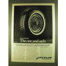 1980 Dunlop Elite Seventy Tire Ad - One and Only
