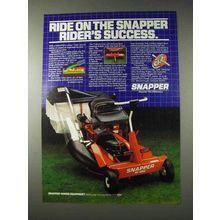 1982 Snapper Hi-Vac Rider Lawn Mower Ad - Success