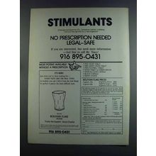 1982 Sno Products Ad - Bolivian Flake - Stimulants