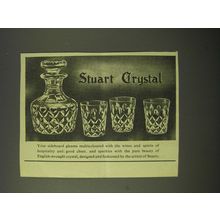 1964 Stuart Crystal Ad - Your sideboard gleams multicoloured with the wines