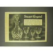 1964 Stuart Crystal Ad - The glass that graced the tables of the great