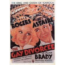The Gay Divorcee Alice Brady Film Movie Rare Spanish Cinema Poster Postcard