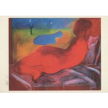 Charles Blackman Night Window Australian Painting Postcard