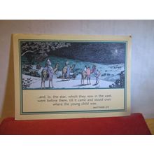 CHRISTMAS used American religious postcard 1982 pm =