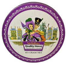 Nestle's Quality Street Chocolates Empty Tin Storage Container Display