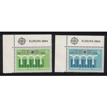Cyprus Bridge 25th Anniversary of CEPT Europa 2v Corners 1984 MNH SG#632-633