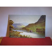 NAB SCAR, RYDAL WATER, THE LAKE DISTRICT. CUMBRIA. used postcard 1941 pm =