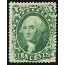 33, Mint OG 10¢ Nice Appearance - With WT Crowe Certificate $5750 - Stuart Katz