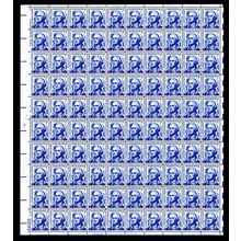 George Washington Sheet of 100 - 5 Cent Postage Stamps Scott 1283B