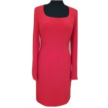 Victoria Secret Moda International Red 100% Silk Dress 8 UK 6 USA