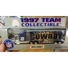 1997 Dallas Cowboys LE Matchbox White Rose Collectibles Tractor-trailer NIB