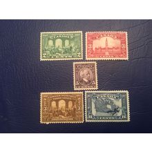 ICOLLECTZONE Canada 141-145 VF hinged with remnant