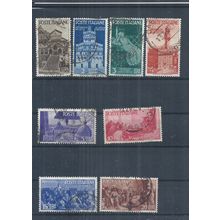 Italy stamps. 1946 Mediaeval Italian Republics used SG 679 - 686 (AP935)