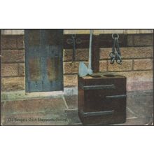 Jack Sheppard's Chains, Old Newgate, London, 1909 - Shurey's Postcard