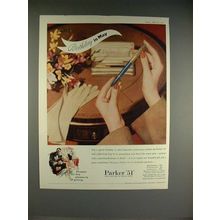1958 Parker 51 Rolled Gold Cap Ben Ad - Birthday
