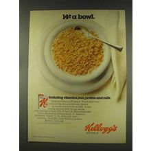 1977 Kellogg's Special K Cereal Ad - 14c A Bowl