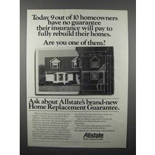 1981 Allstate Insurance Ad - Fully Rebuild Their Homes