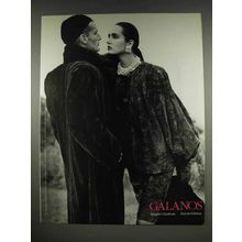 1985 Galanos Clothes Ad