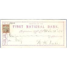 New York Cooperstown Cancelled Check First National Bank Check # Dated: Ma~37