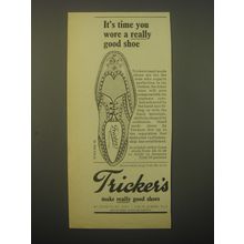 1965 Tricker's Shoes Ad - It's time you wore a really good shoe