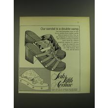 1974 Saks Fifth Avenue Sandals Ad - Our sandal is a double vamp