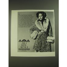 1974 Saks Fifth Avenue SuperSweater Ad - The SuperSweater luxuriates in fur