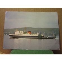 M.V. GLEN SANNOX used postcard Isle of Man Scottish Isles =