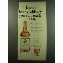 1949 Old Overholt Straight Rye Whiskey Advertisement - A hearty whiskey