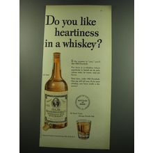 1949 Old Overholt Straight Rye Whiskey Ad - Do you like heartiness in a whiskey?
