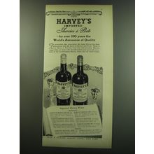 1949 Harvey's Sherries & Ports Ad - For over 150 years the world's assurance