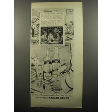 1951 Canada Dry Quinac Quinine Water Ad - You're in good company