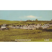 Golden Cap Caravan Site Seatown Dorset 1960s Postcard