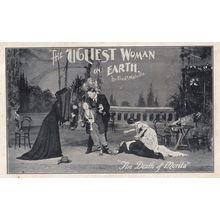The Ugliest Woman On Earth Fred Melville Theatre Advertising Postcard
