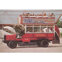 Birth Of The RAC Shepherds Bush Advertising Old Bus Postcard