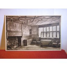 QUEEN'S SITTING ROOM, PLAS MAWR, CONWAY, unused vintage postcard by F. Frith =