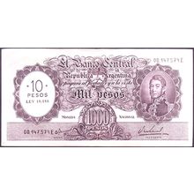 1970 Argentina Banknote 10 Pesos